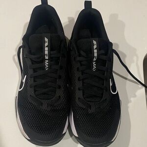 Nike Air Max Black and White Athletic Shoes